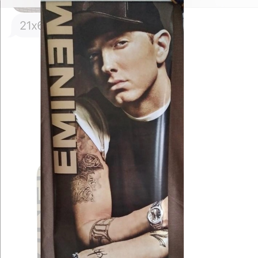 Vintage 2003 EMINEM Door Poster Slim Shady #D102 🚪63”x21” Funky Enterprises🚪